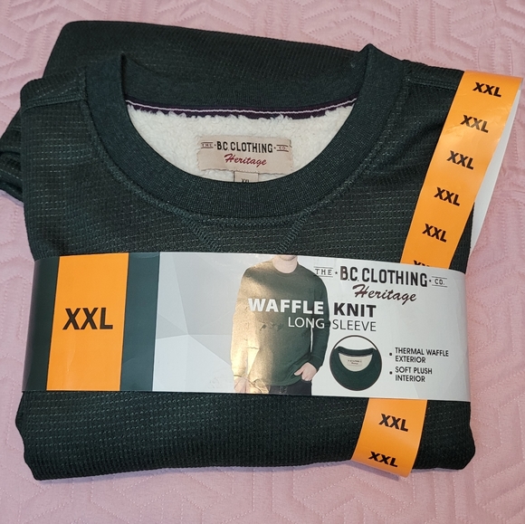 Sweaters The Bc Clothing Heritage Waffle Knit Long Sleeve Green